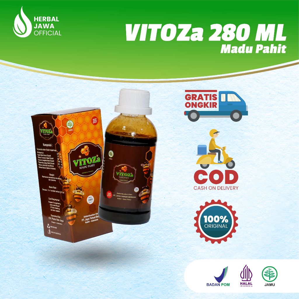 

VITOZa Madu Hitam Pahit Herbal Plus Untuk Atasi Berbagai Penyakit 280 mg