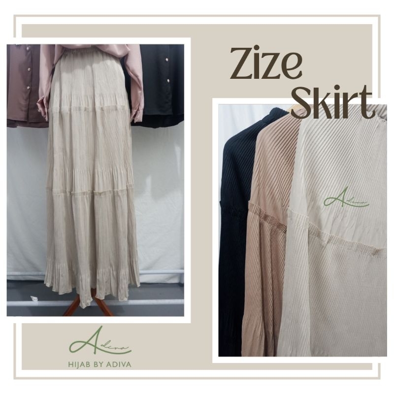 BY ADIVA - ZIZE SKIRT PLISKET KOREAN STYLE JUMBO