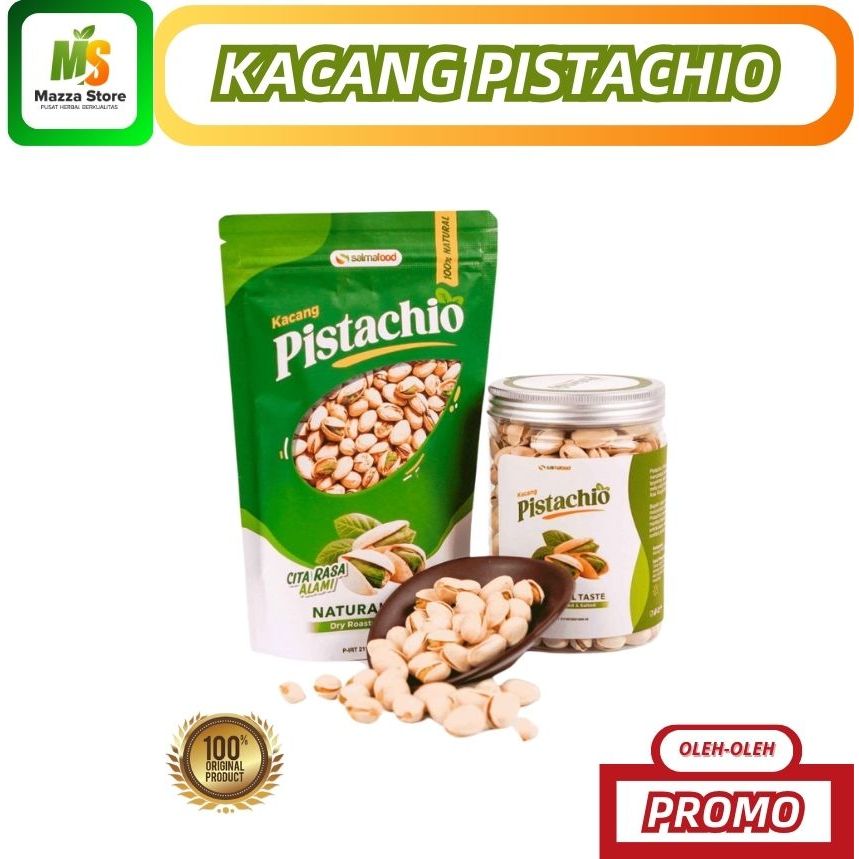 

Kacang Pistachio Arab Salma Food Premium Quality Gurih Renyah Bersih