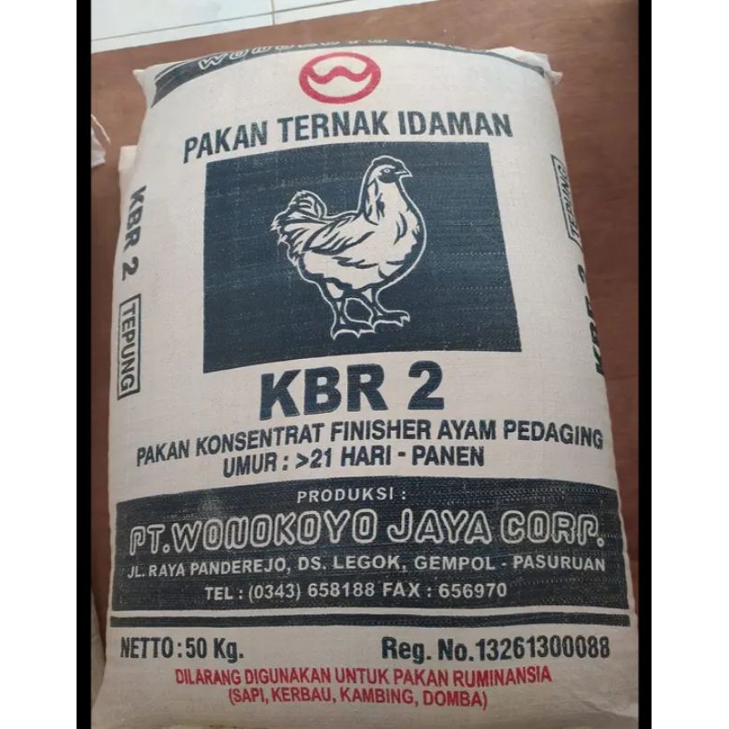 KBR 2 WONOKOYO KONSENTRAT FINISHER AYAM PEDAGING 1 KILO