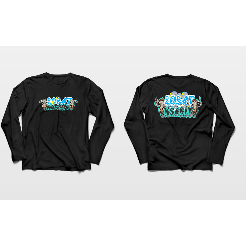 KAOS LENGAN PANJANG KATA KATA SOBAT NGARIT BIG SIZE JUMBO