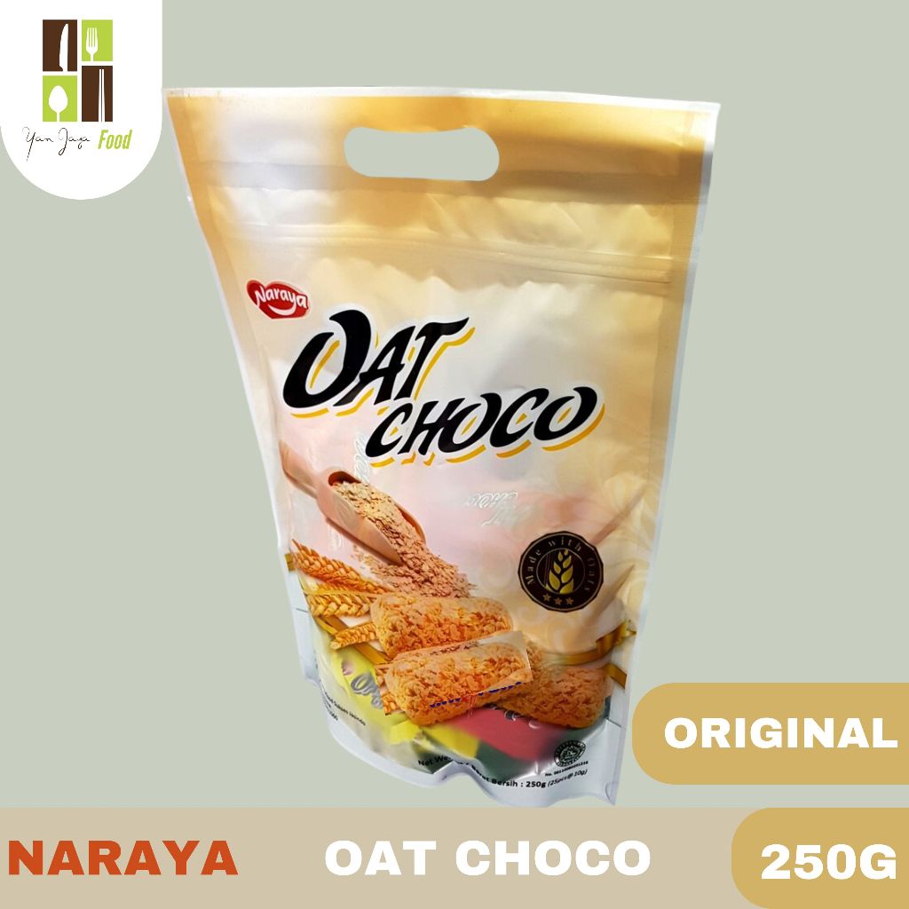 

RB22 Naraya Oat Choco / Sereal Gandum / Biskuit / Chocolate / Coklat / Original / Kemasan 250g [10g