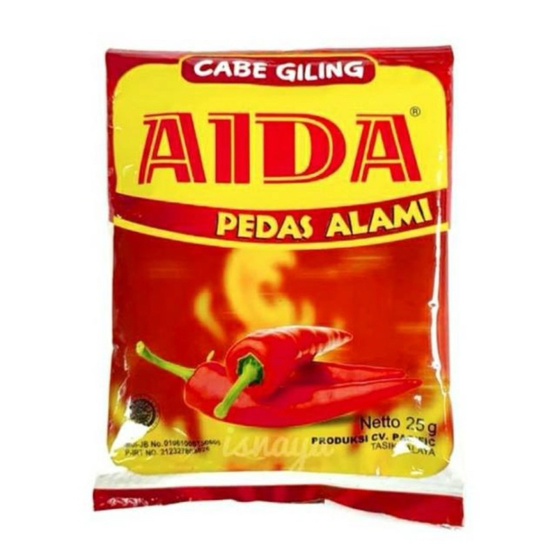 

Aida Cabe Bubuk Alami Pedes 1 Sachet 25 Gram