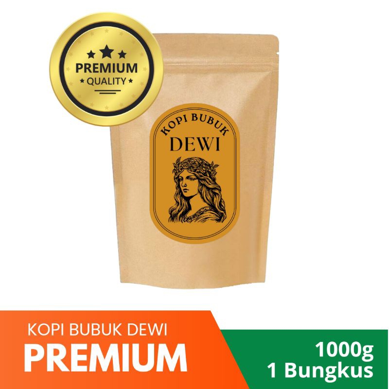 

Kopi Bubuk Dewi Premium - Biji Pilihan Giling Halus Aroma Khas Rasa Nikmat - Kemasan 1kg
