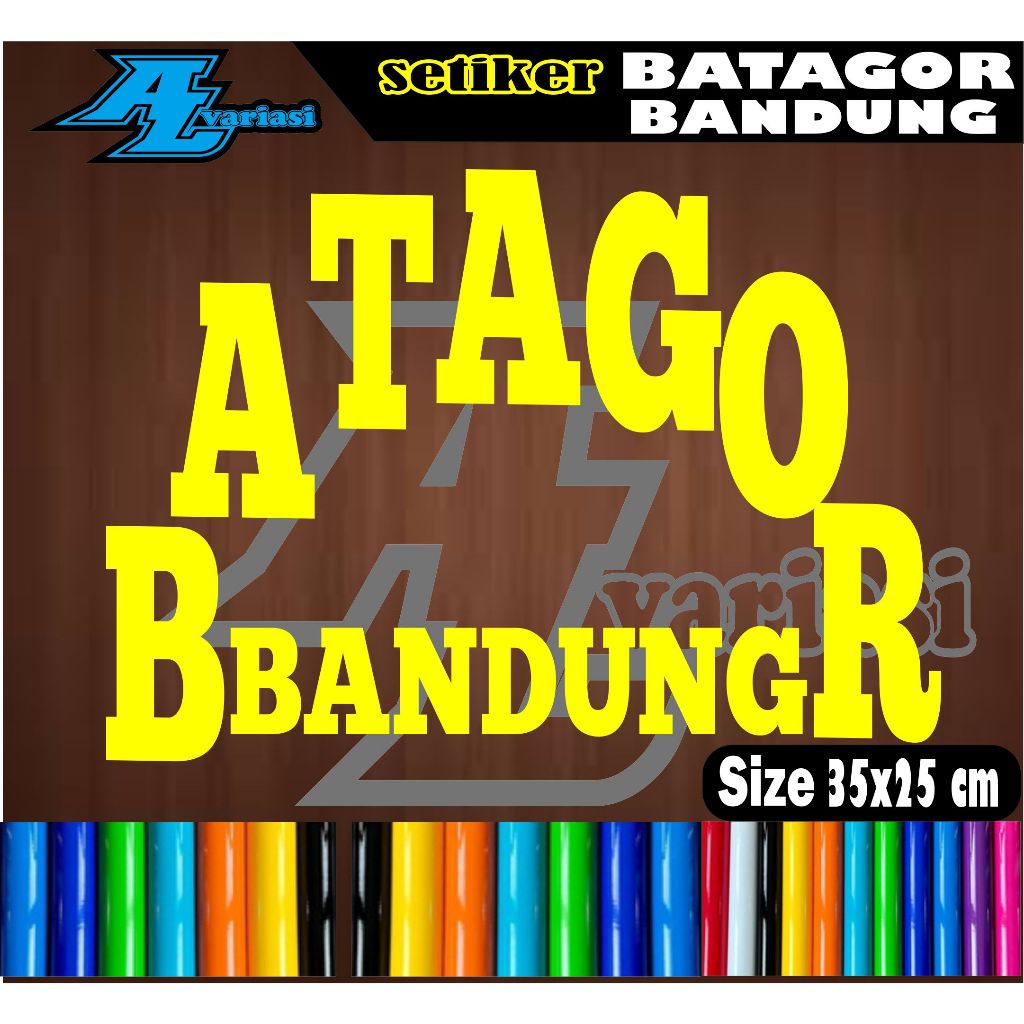 

CUTTING SETICKER TULISAN BATAGOR BANDUNG UKURAN 35 X25 CM