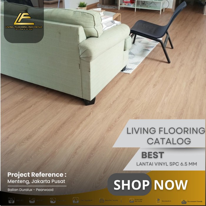 Lantai SPC Balian Duralux 6.5mm | Lantai Vinyl SPC Motif Kayu
