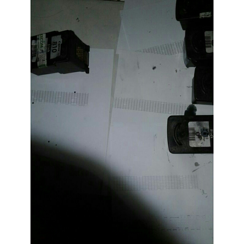 Catridge bekas 810 hitam canon