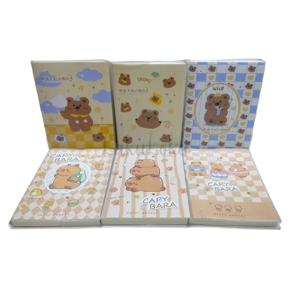 

Notes Fancy Capybara & Bear Sampul Plastik Depai 64K6480