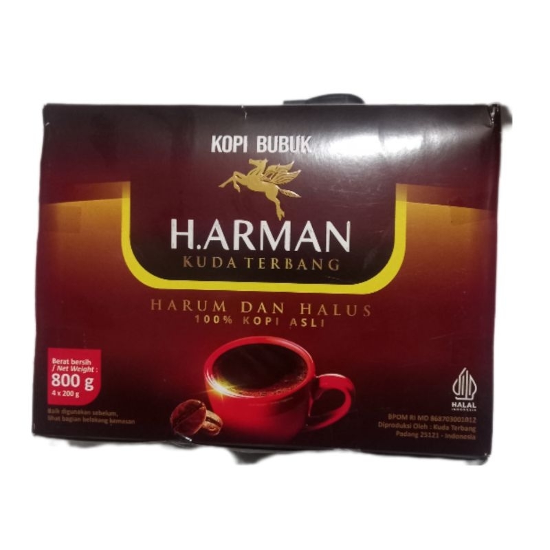 

Kopi Bubuk Cap Kuda Terbang H. Arman 800 gr