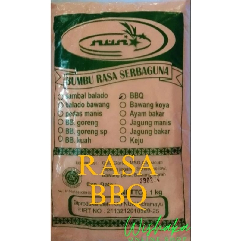 

bumbu tabur NUN rasa BBQ isi 1kg