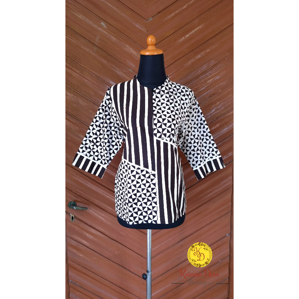 Blouse Batik Cap Sogan Bisban