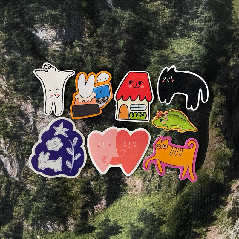 

assorted die cut stickers