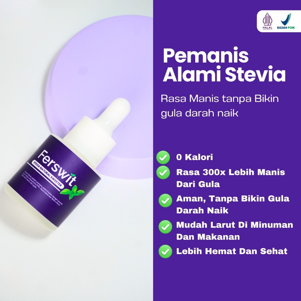 

Ferswit Pemanis Alami Gula Tetes Stevia 1 Botol