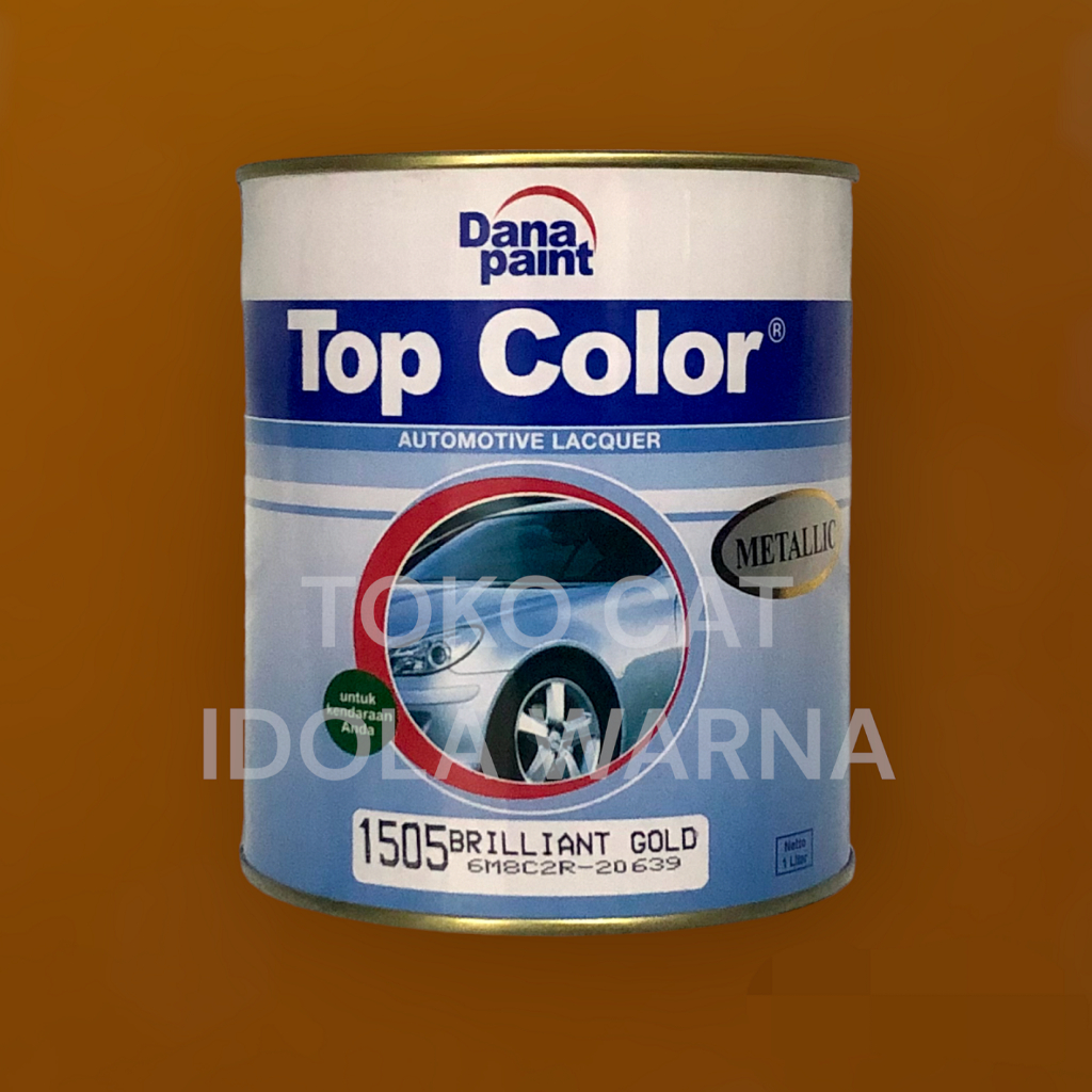 CAT DUCO/NC TOP COLOR METALLIC  - Warna Brialliant Gold 1505 / Kemasan Kaleng