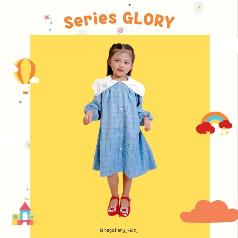 Glory Dress Baju Anak | One Set | Setelan Baju Anak Perempuan | Dress | Vintage Elegant | Tunik | At