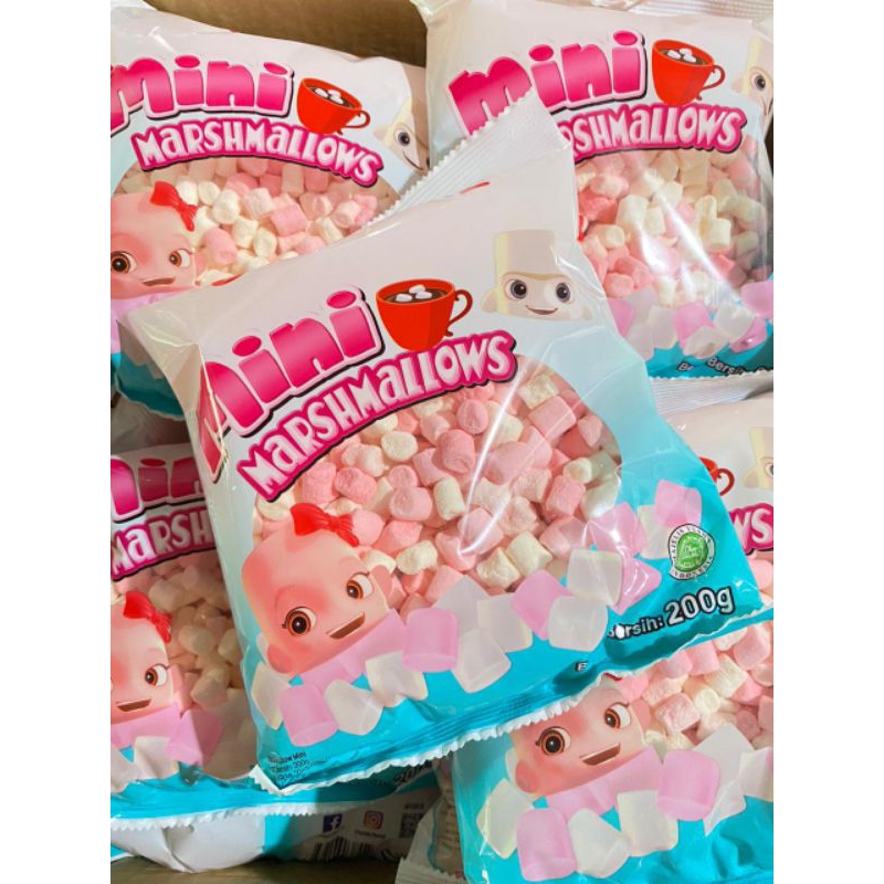 

marshmallow corniche pink mini ori 200g, 1kg & chomp chomp