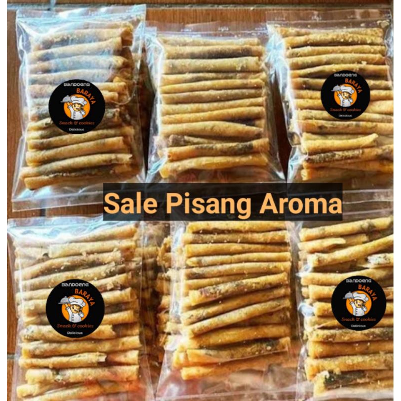 

Sale Pisang Aroma Gulung Crispy Manis Bandung Baraya Snack 100g