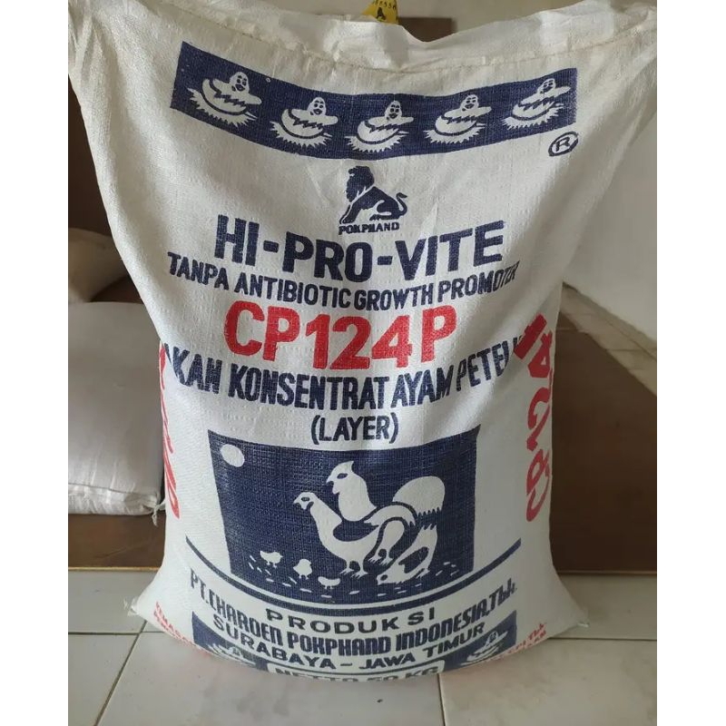 Konsentrat petelur cp124p pakan ayam campuran pakan