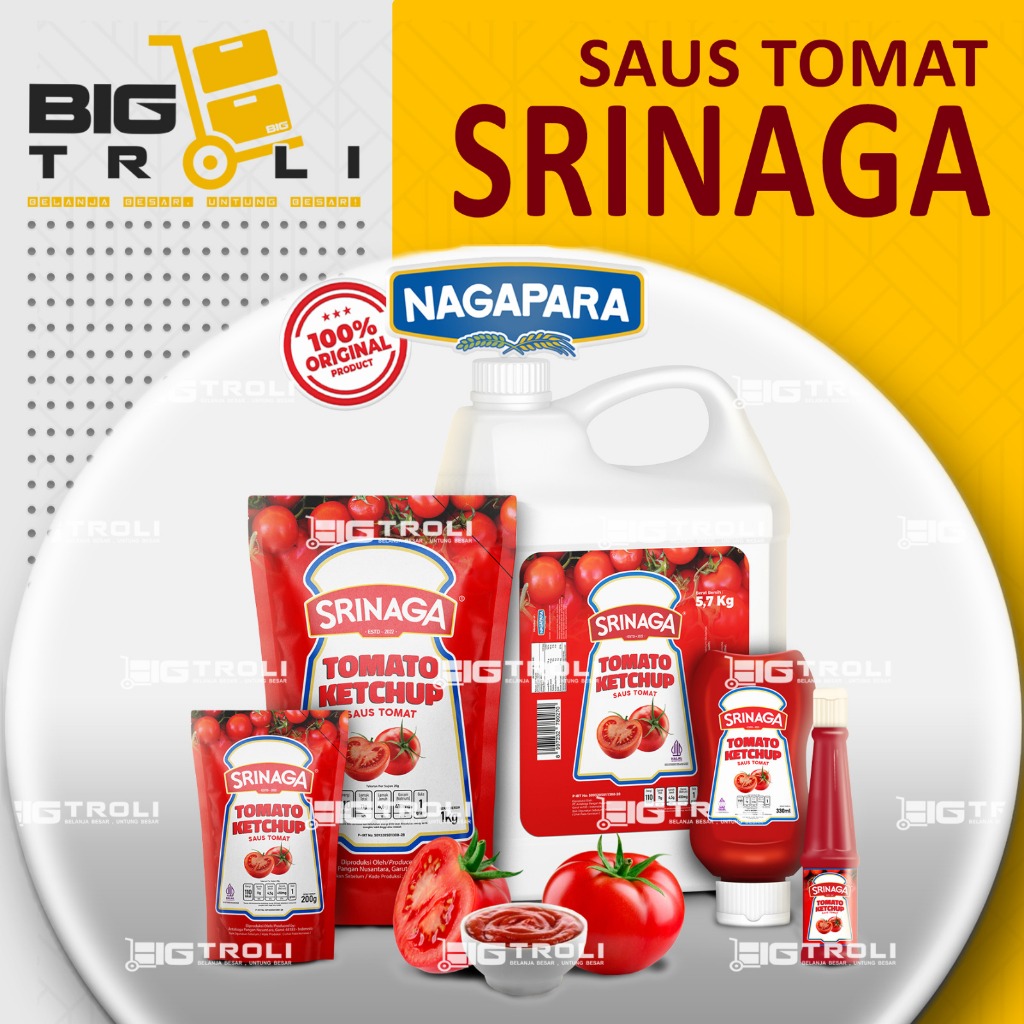 

Srinaga Sauce Tomat/Saus Tomat 1kg | 135gr | 200gr