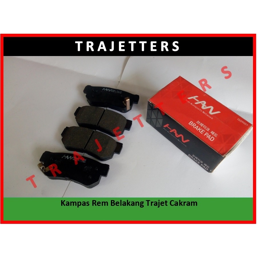 Kampas Rem Belakang Trajet Cakram