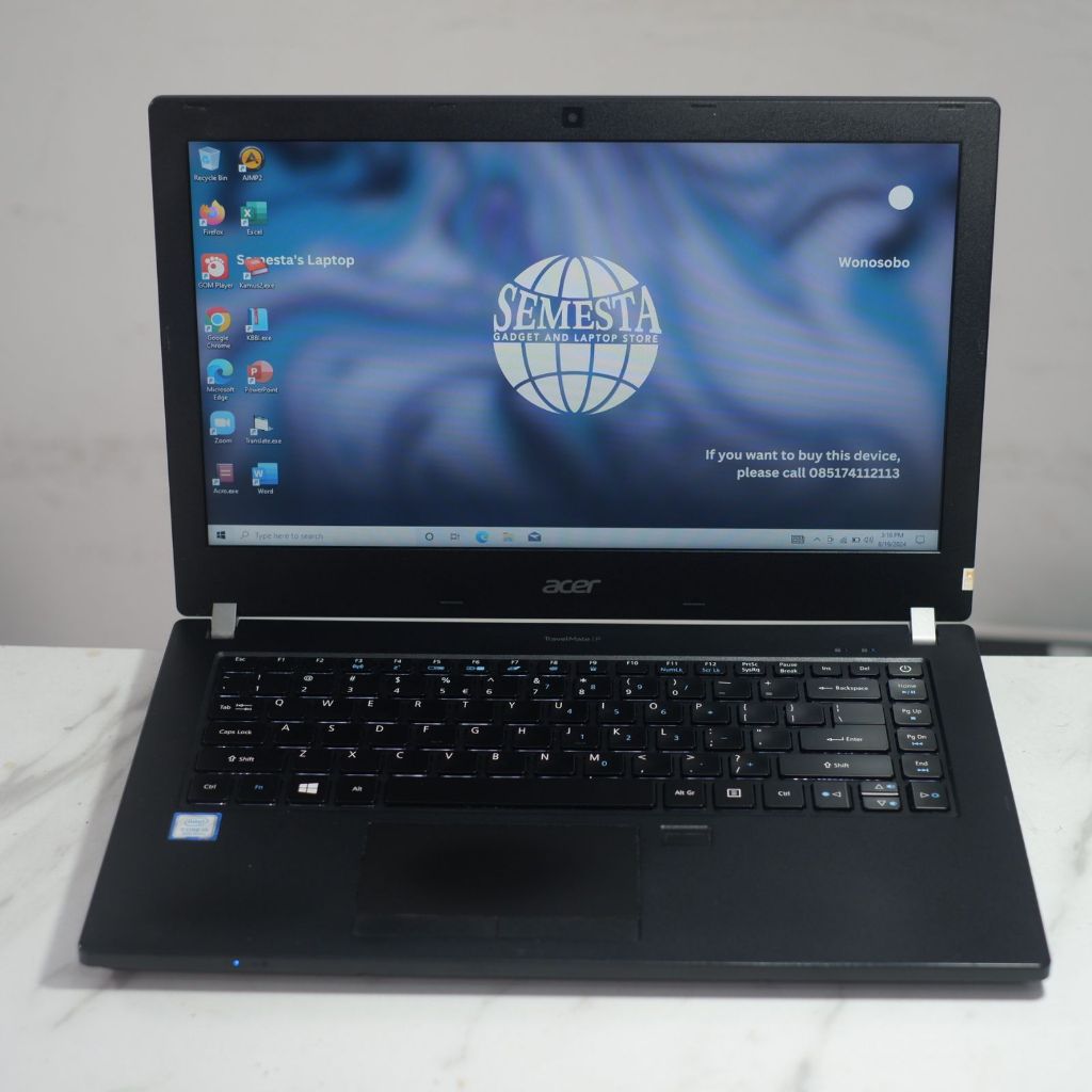 LAPTOP SECOND ACER TRAVELMATE P449 I5 RAM 8GB BACKLIGHT KEYBOARD