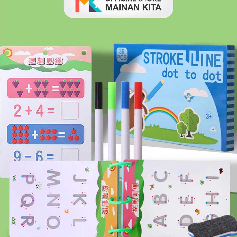 

KODE PRODUK Y9AYL446 MK65 Wipe Clean Activity Book Series Buku Aktivitas Edukasi Anak Belajar Menulis Membaca