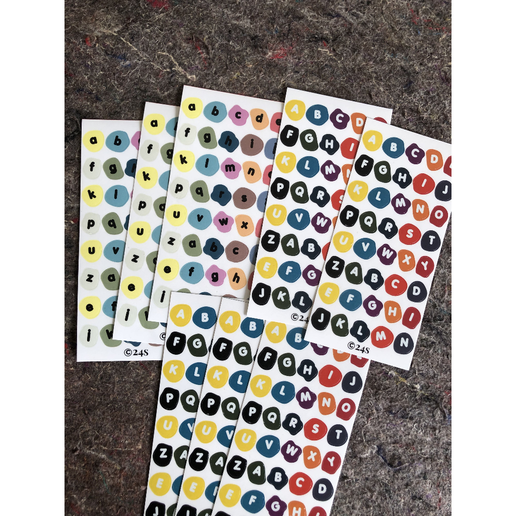 

[Journal Sticker] Abstract Alphabet by 24Seasons