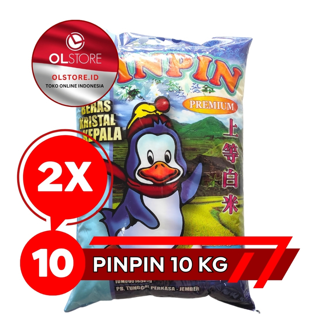 

Beras Pinpin Kemasan 10kg Isi 2 sak