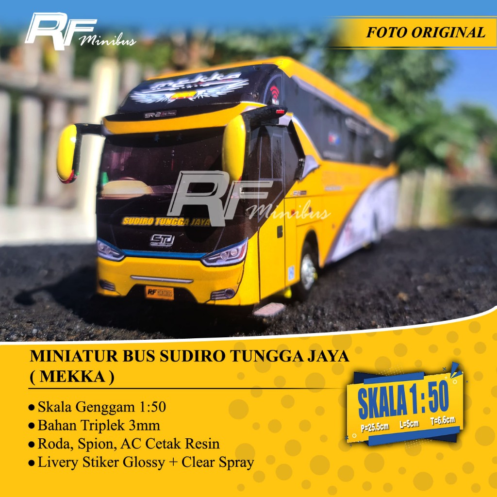 Miniatur Bus STJ (Mekka) Skala 1:50