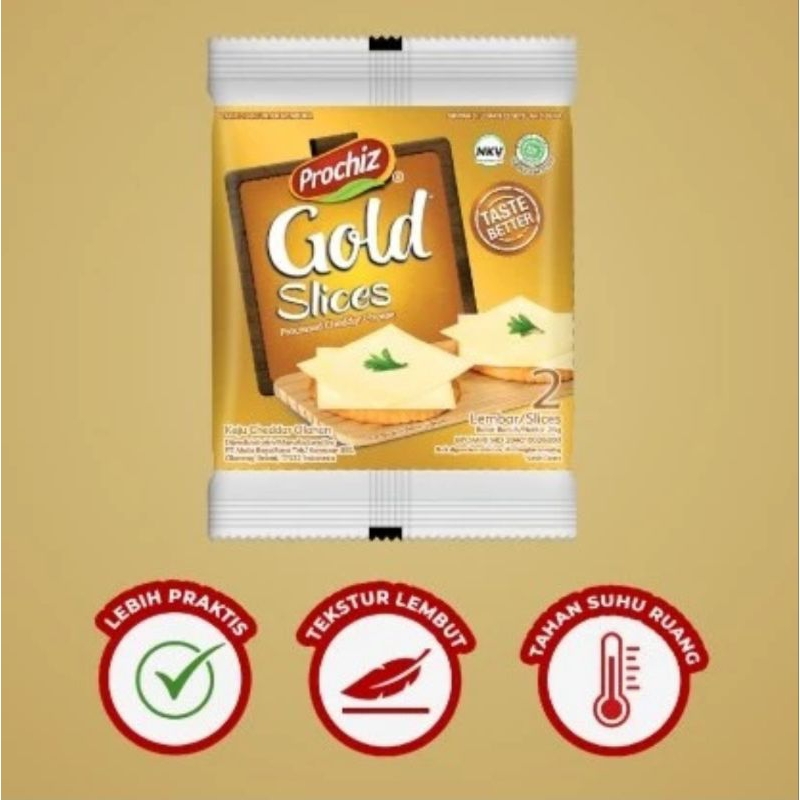 

1 rcg prochiz gold keju slice 8 sachet