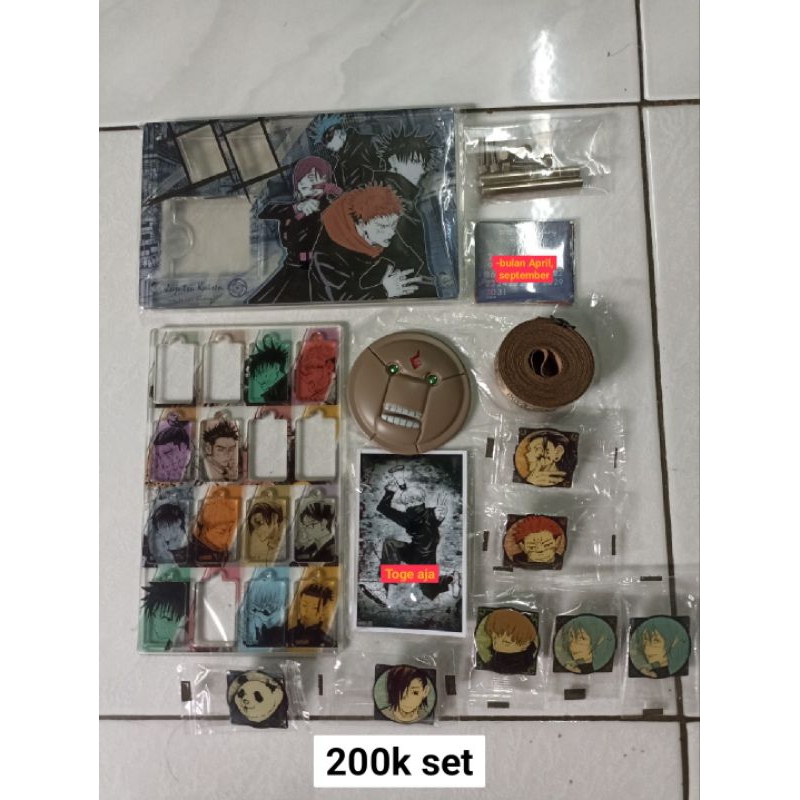 MERCH OFFICIAL JUJUTSU KAISEN PRELOVED GOJO SATORU SUKUNA ITADORI YUUJI MEGUMI FUSHIGURO BENEFIT MAN