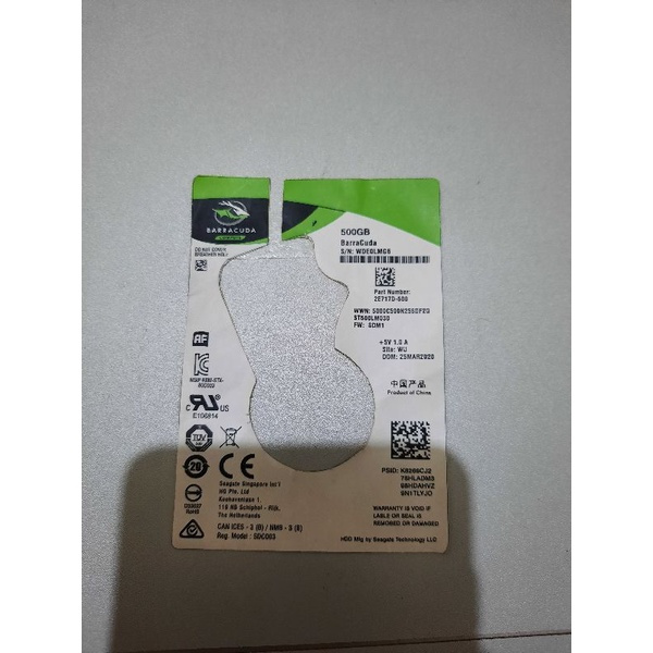 

stiker hdd segate untuk laptop 2,5 inch kromo laminating doft 160gb 320gb 500gb 1tb 2tb dll