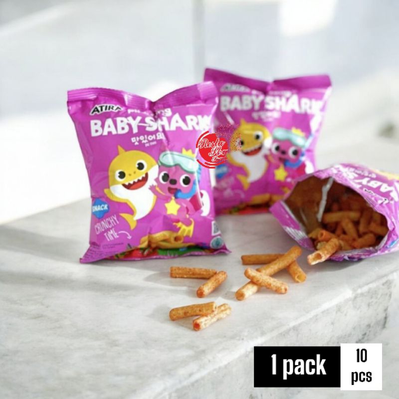 

baby shark snack | 1 pack isi 10 pcs | snack favorit anak-anak