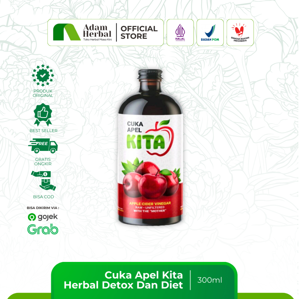 

Cuka Apel Kita 300ml Herbal Detox Dan Diet - Cuka Apel - Adam Herbal