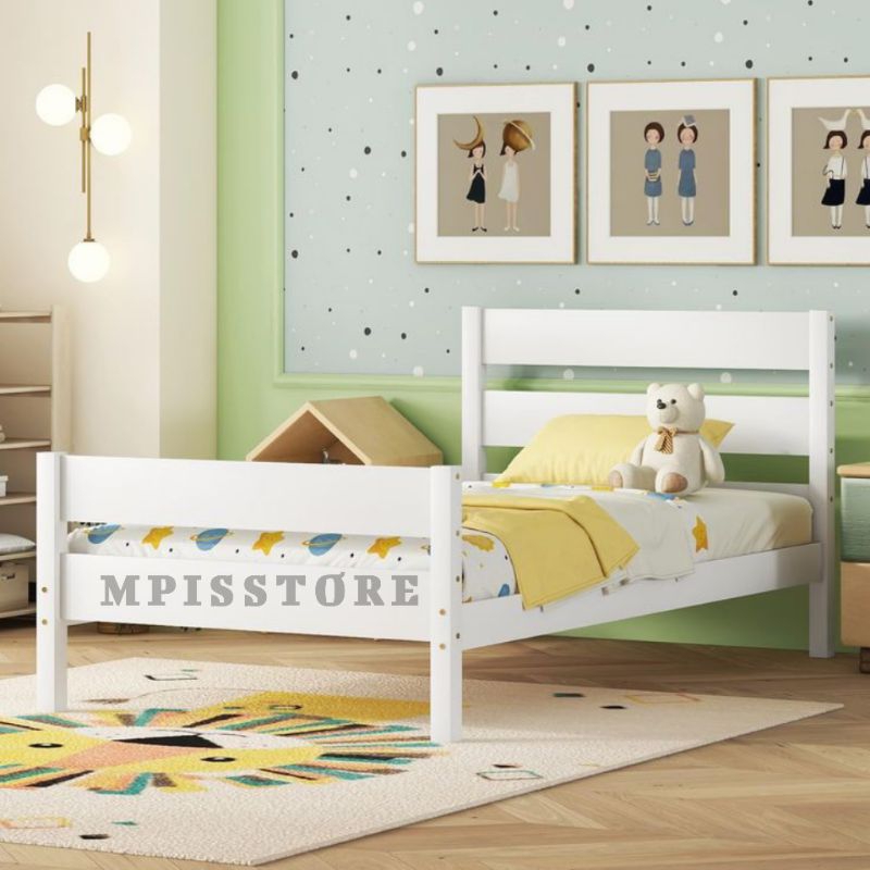 Tempat tidur dipan anak minimalis modern cat duco 120x200