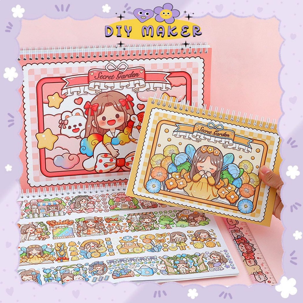 

DM Buku Tempel Stiker Edisi Secret Garden Girl 20 Halaman Buku tempel stiker lucu girl kawai TLD99