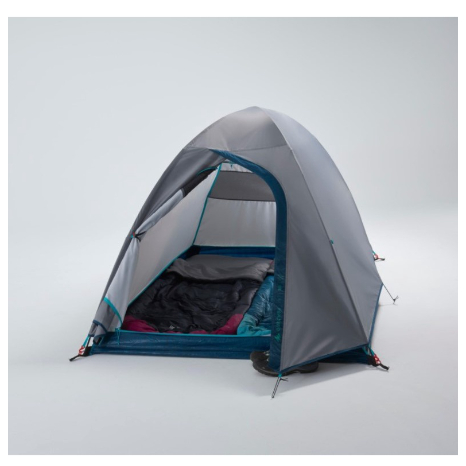 PROMO Decathlon Quechua Tenda MH100 2 Orang Abu - abu