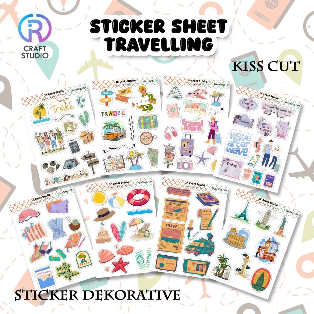 

STICKER AESTHETIC TRAVELLING SERIES | STICKER DECO | STICKER LUCU | STICKER SCRAPBOOK | STICKER SHEET