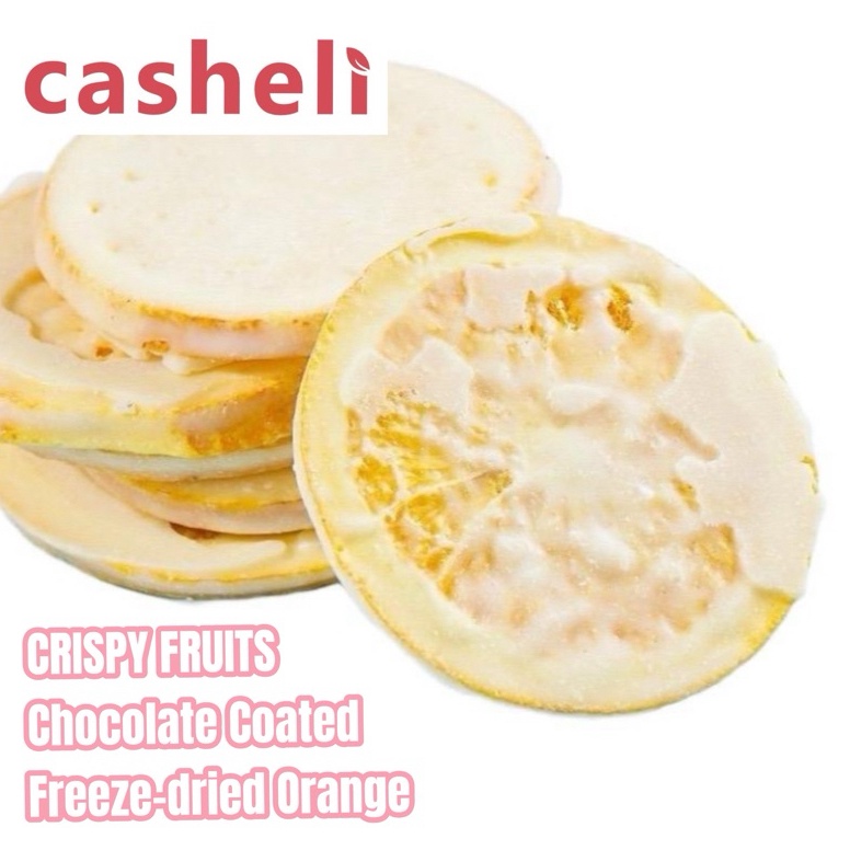 

NEWV casheli Crispy Orange 5g Freeze Dried Chocolate Coated Jeruk Snack Murah