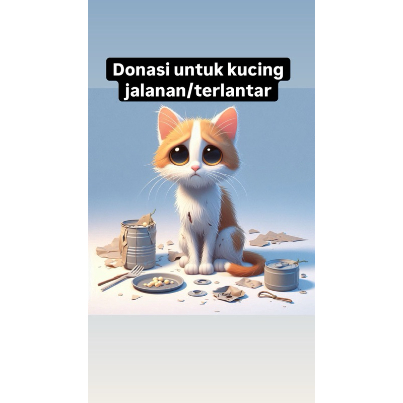 

Stiker kucing (Bantu kucing jalanan)