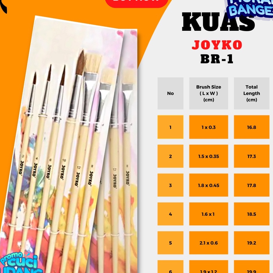 

DESAIN KEREN Kuas Lukis Set BR17 1 set1 pcs