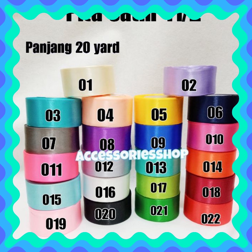 

JANGAN SAMPAI KEHABISAN Pita satin 112 INCH 38cm1Roll