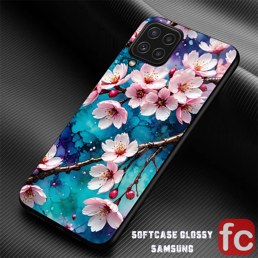 [FR97] Softcase Kaca Samsung M33 M53 A12 M12 A22 M22 M32 4G Case Silikon Mika Silicon Cover Kilau Ka