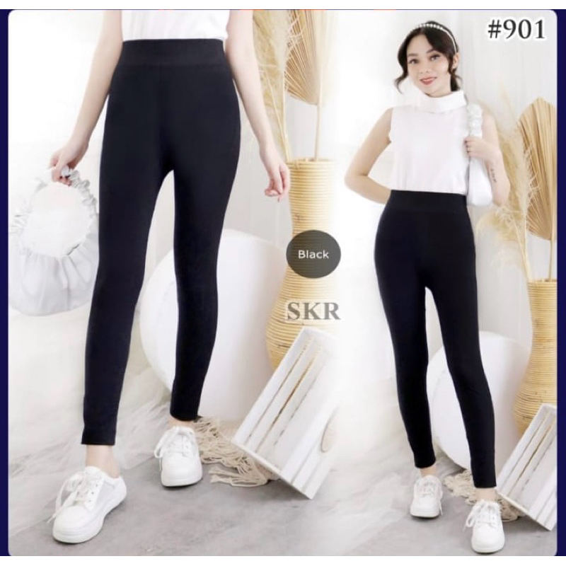 LEGGING POLOS HITAM IMPORT SKR TERMURAH
