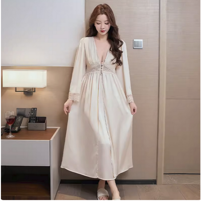 nk Vee-kimono sutera long dress 92319 set 2 pcs/kimono set/lingerie set