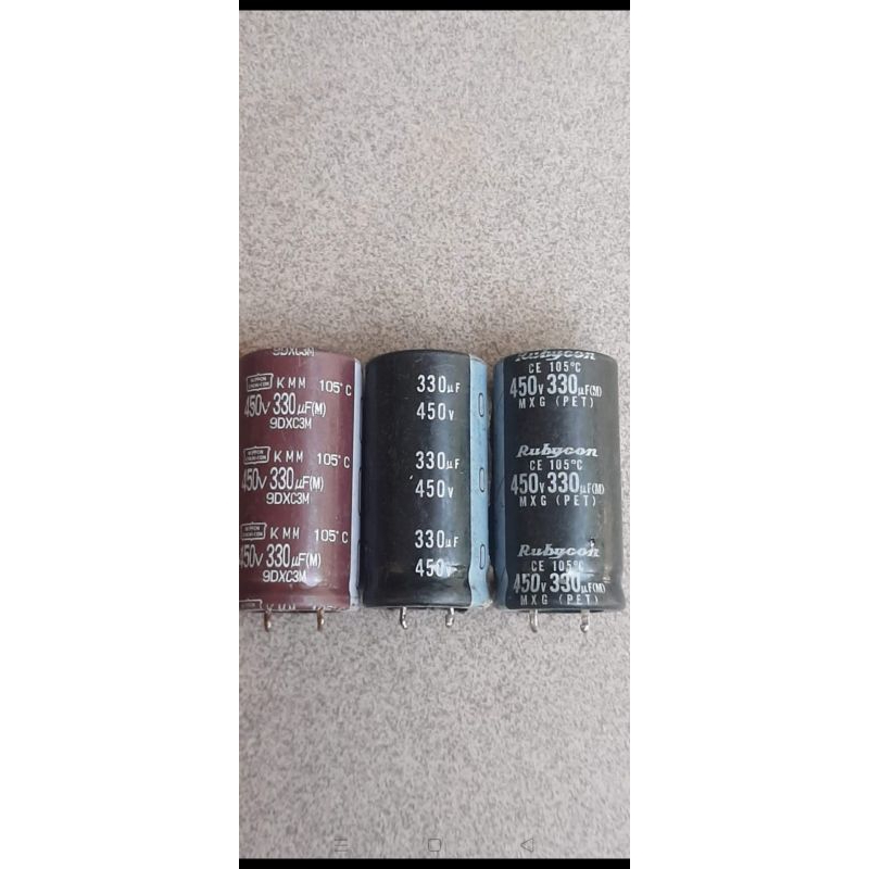 kap/elko 450v/330uf diameter 2.5cm x5cm