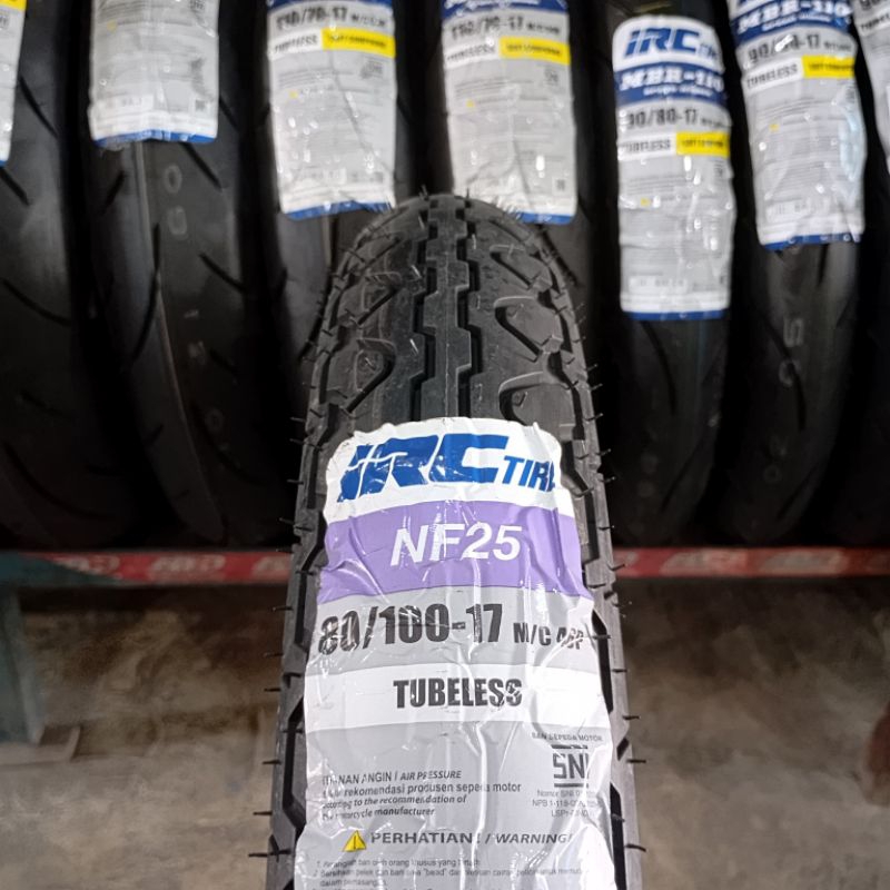 Ban IRC NF25 80/100-17 Tubeless Motor Mega Pro Ring 17 ORI