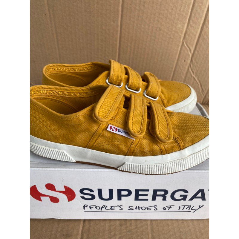 Sepatu superga 2750 COT3STRAPU Yellow Golden