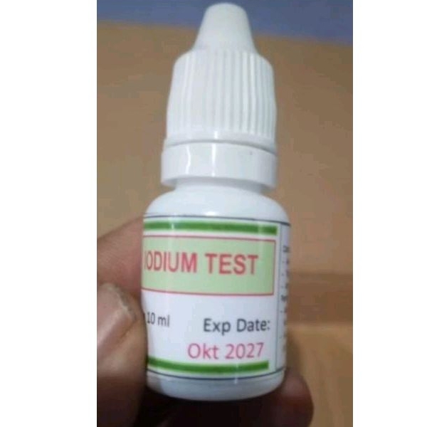 Test Garam berIodium atau iodium test isi 10ml per botol