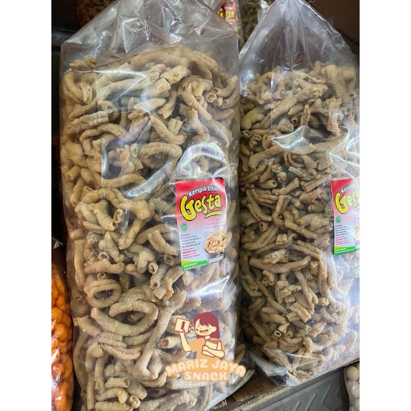 

[1KG]Keripik Usus Ayam Original Usus Crispy & Gurih Super enak(MarizJayaSnack)